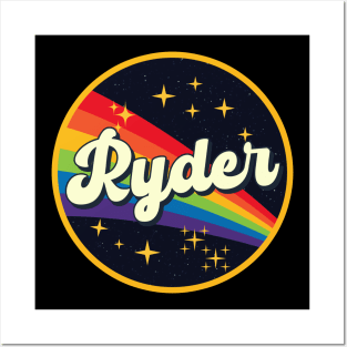 Ryder // Rainbow In Space Vintage Style Posters and Art